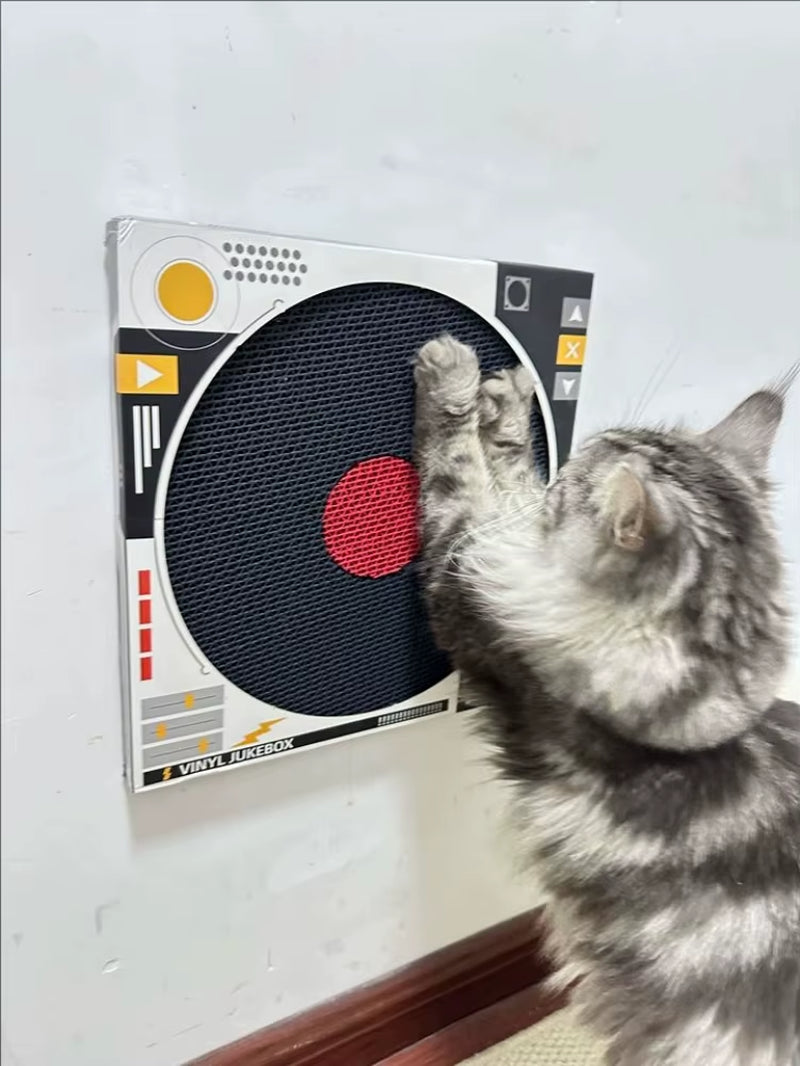 Vinyl Record Cat Scratcher Reinforced Sisal Fiber Board Protects Sofa Carpet from Cat Claws Durable Cardboard Alternative